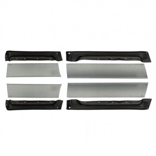 Panel de reparación puerta delantera + trasera interna + externa para Mercedes W123 1975-1985 / Izquierda+Derecha / Conjunto 9646