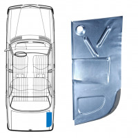 Panel de reparaciónpiso del maletero para Mercedes W123 1975-1985 / Derecho 8685