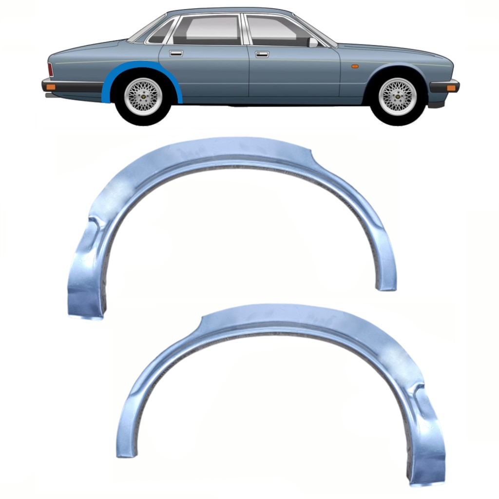 Panel de reparación guardabarros trasero para Jaguar XJ 1986-1994 / Izquierda+Derecha / Conjunto 10747