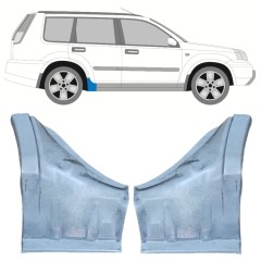 Panel de reparación del umbral para Nissan X-Trail 2001-2007 / Izquierda+Derecha / Conjunto 12445