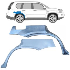Panel de reparación guardabarros trasero para Nissan X-Trail 2007-2014 / Izquierda+Derecha / Conjunto 9586