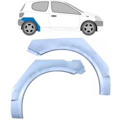 Panel de reparación guardabarros trasero para Toyota Yaris 1999-2005 / Izquierda+Derecha / Conjunto 10400