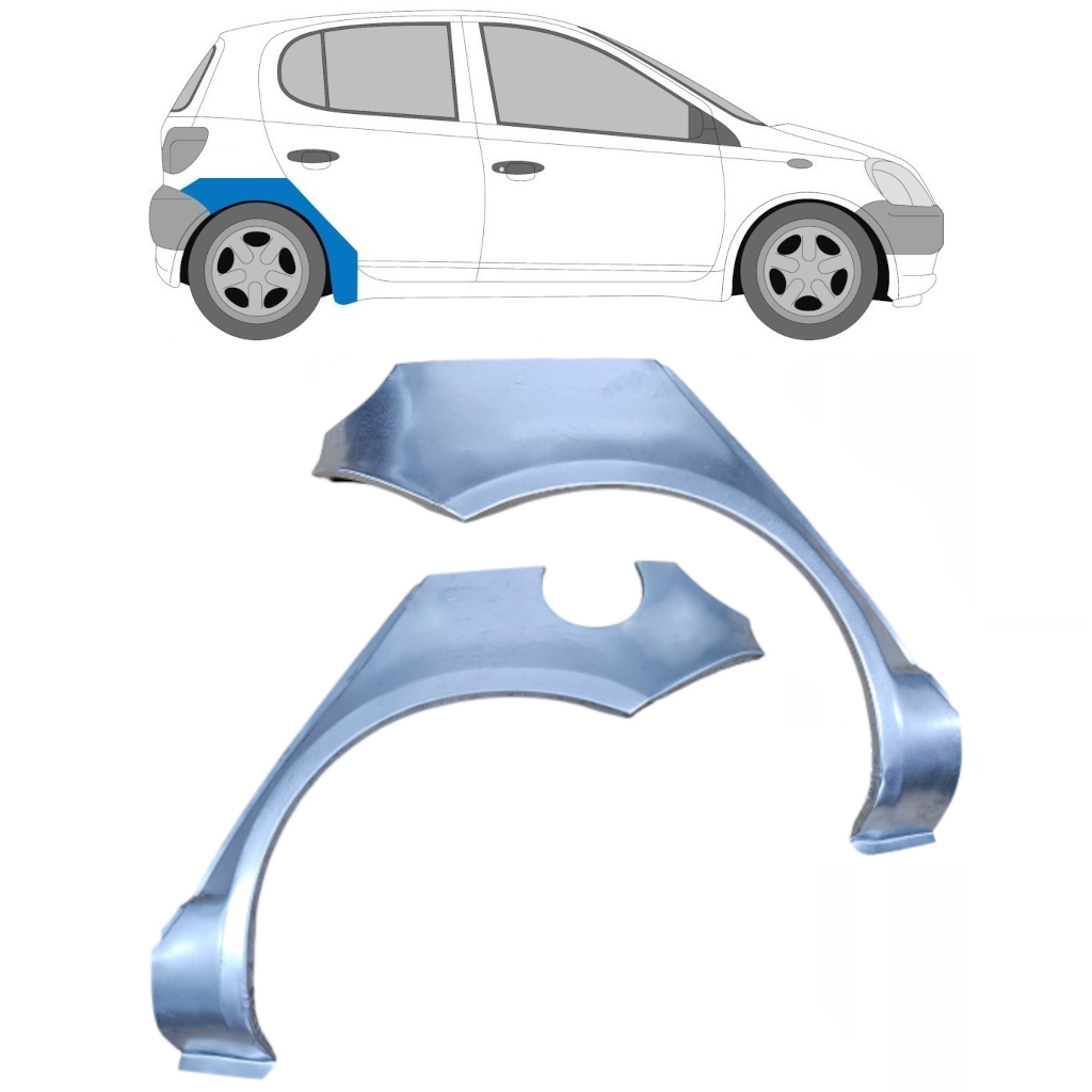 Guardabarros Delantero Izquierdo O Derecho Para Toyota Yaris 1999-2005 - Nuevo Y Pintado A Tu Color