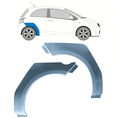 Panel de reparación guardabarros trasero para Toyota Yaris 2006-2011 / Conjunto 11446