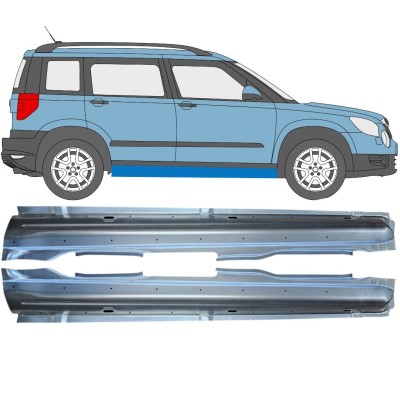 Umbral completo para Skoda Yeti 2009- / Izquierda+Derecha / Conjunto 15977