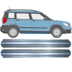 Panel de reparación del umbral para Skoda Yeti 2009- / Izquierda+Derecha / Conjunto 11378
