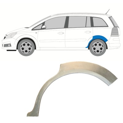 Panel de reparación guardabarros trasero para Opel Zafira B 2005-2012 / Izquierda 14757