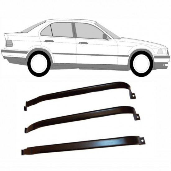 BMW 3 E36 1996-2000 318 1.8 M ABRAZADERAS DEL DEPÓSITO DE COMBUSTIBLE MANEJAR