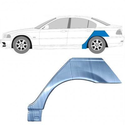 BMW E46 3 1998-2005 PANEL DE REPARACIÓN DEL ALERÓN TRASERO / IZQUIERDA