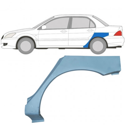 Panel de reparación guardabarros trasero para Mitsubishi Lancer 2003-2008 / Izquierda 5285