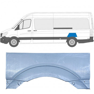 Panel de reparación guardabarros trasero para Mercedes Sprinter 2006- / Izquierda 5685