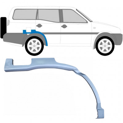 Panel de reparación guardabarros trasero para Nissan Terrano 1993-1999 / Derecho 6251