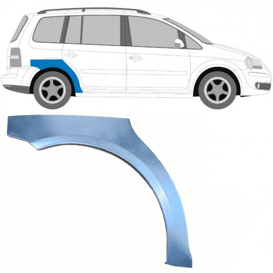 Panel de reparación guardabarros trasero para VW Touran 2003-2015 / Derecho 5107